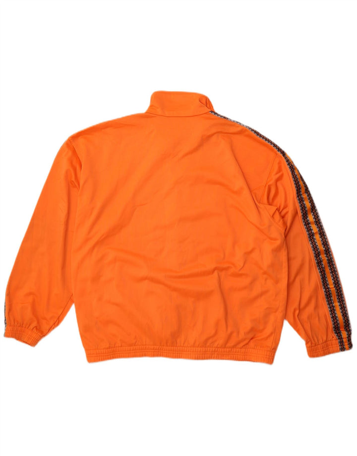 Diadora Mens Graphic Tracksuit Top Jacket UK 40 Médio Laranja Poliéster