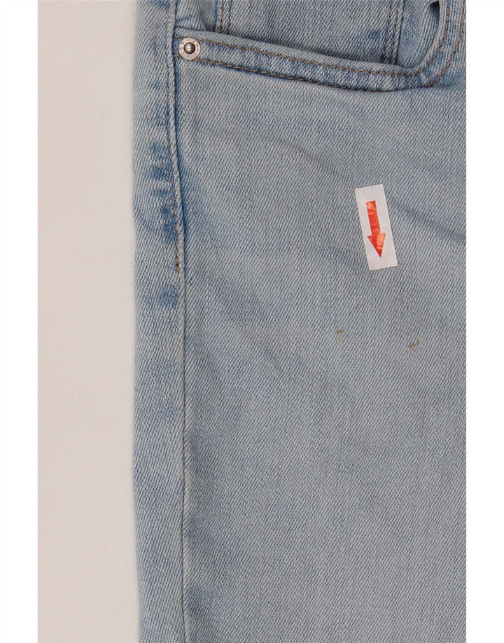 Shorts jeans feminino Levi's 724 cintura alta W26 pequeno algodão azul