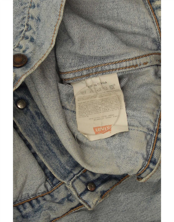 Jaqueta jeans masculina Levi's UK 38 algodão azul médio