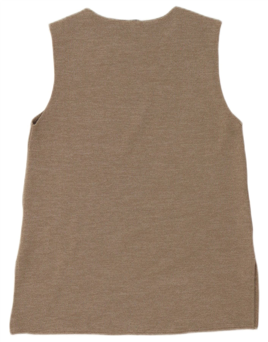 Zara Womens Vest Top UK 10 Pequeno Bege