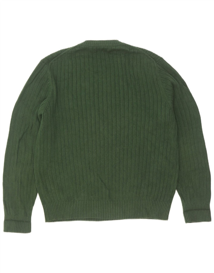 Suéter masculino Nautica com gola redonda grande verde