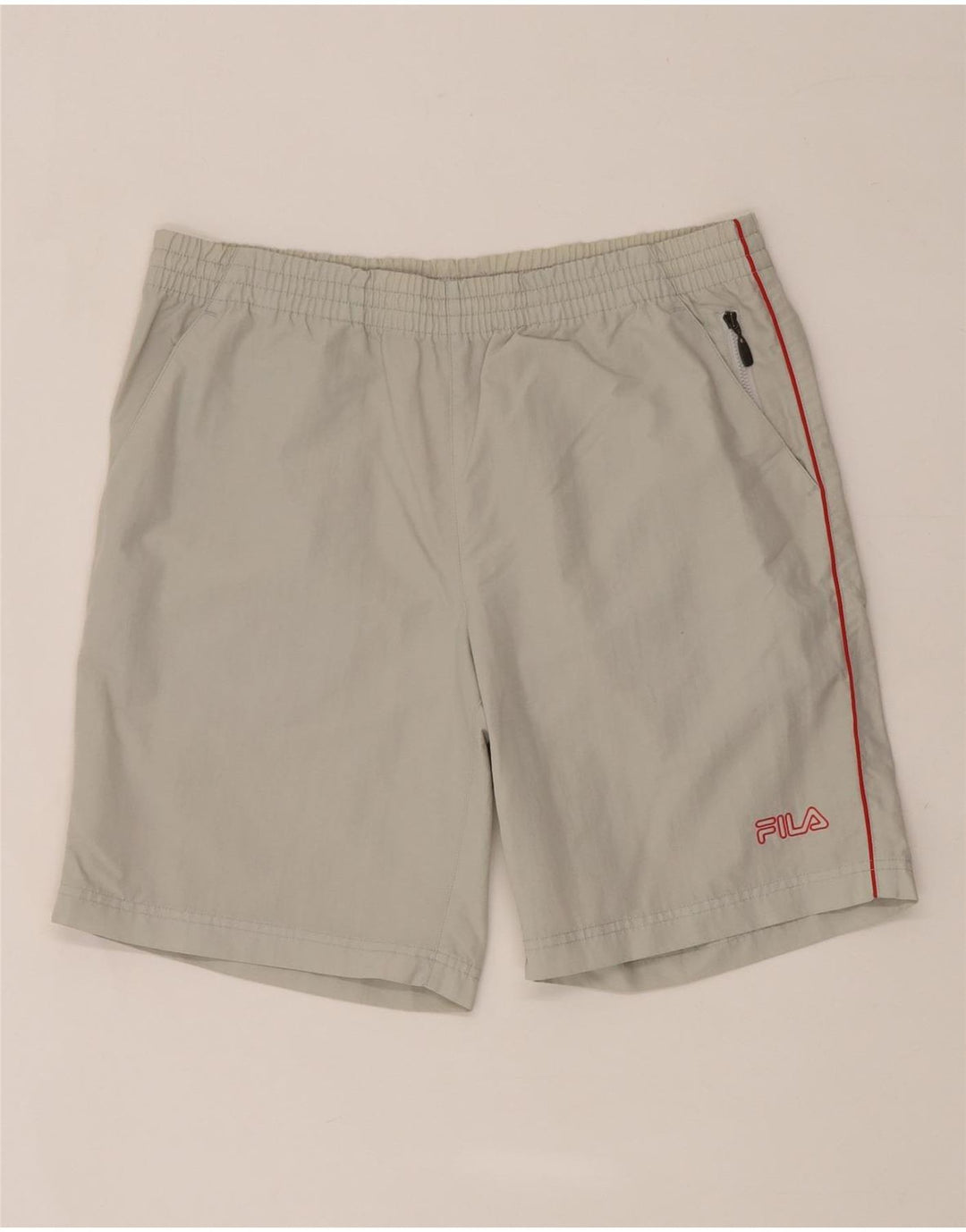 Fila Mens Sport Shorts Pequeno Cinza Poliamida