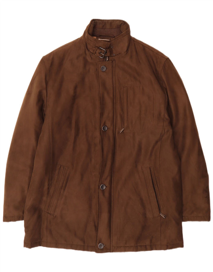 Jaqueta utilitária masculina Bugatti IT 56 3XL poliéster marrom