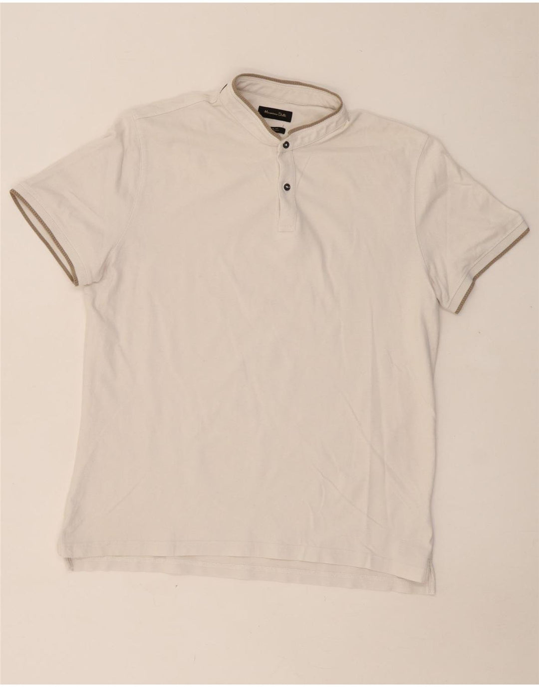 Camisa polo masculina casual MASSIMO DUTTI XL branca