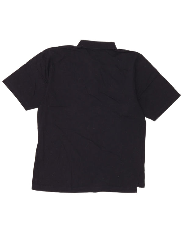 Camisa pólo masculina Sergio Tacchini grande algodão azul marinho