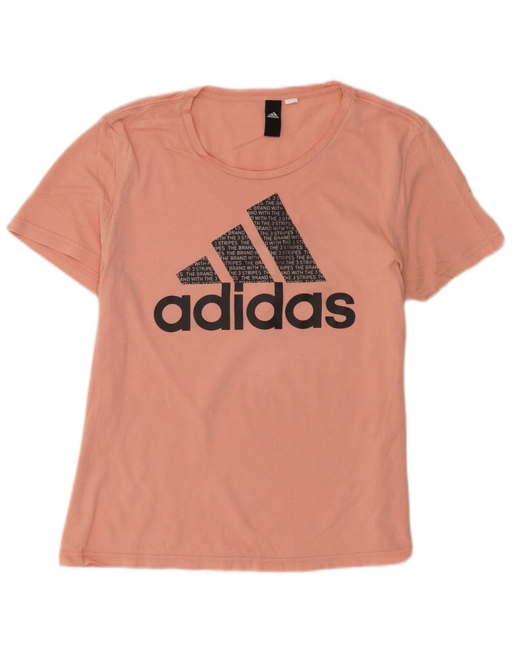 Camiseta Adidas Feminina Graphic Top UK 14 Médio Laranja