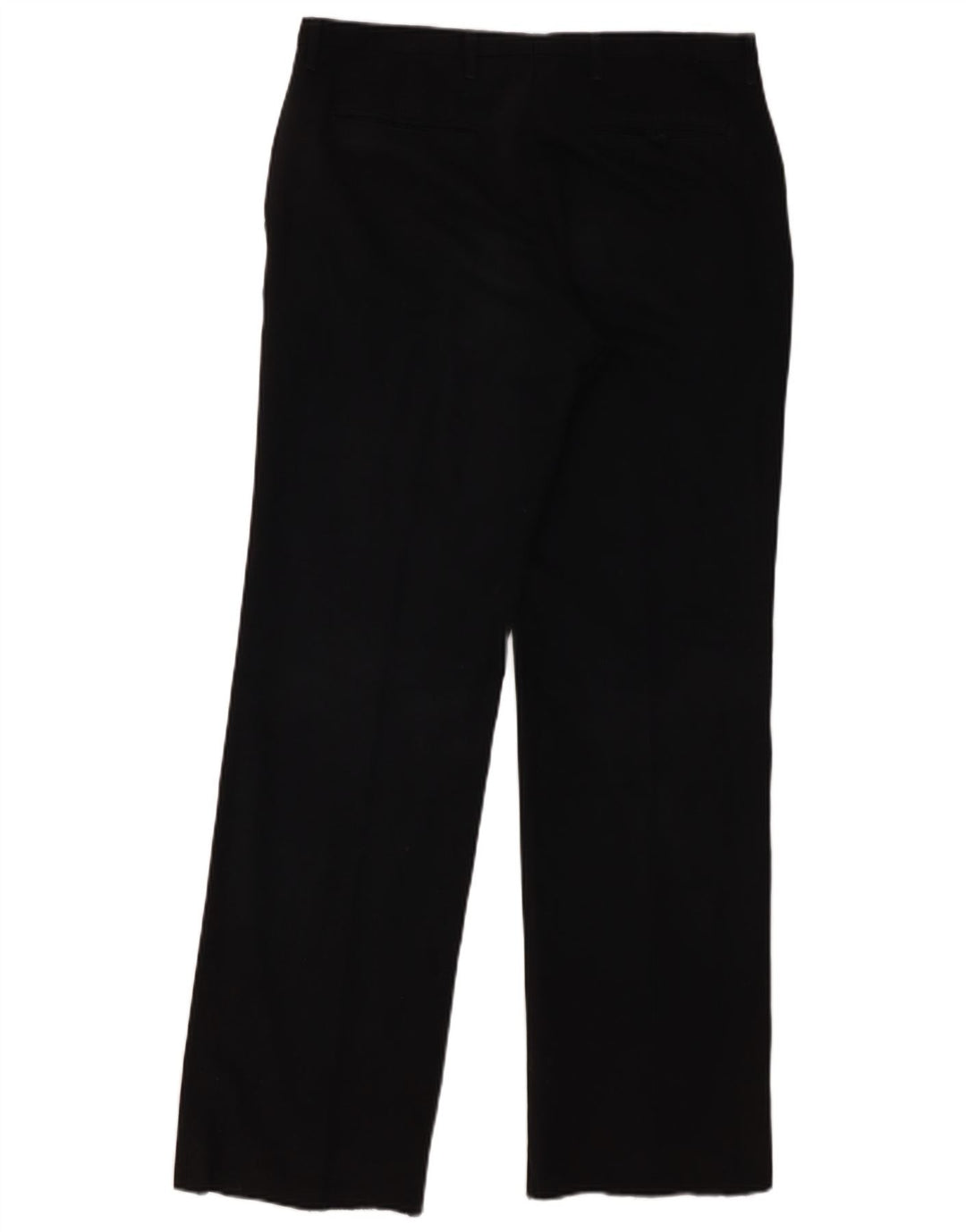 Zara Calça Chino Masculina Reta EU 42 Grande W32 L32 Poliéster Preto