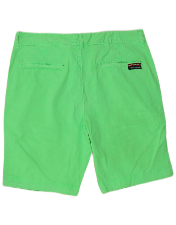 Superdry Mens Chino Shorts Grande W36 Algodão Verde