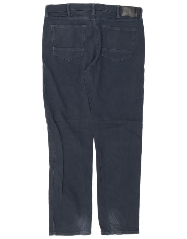Jeans retos masculinos Marks & Spencer W36 L33 algodão azul marinho