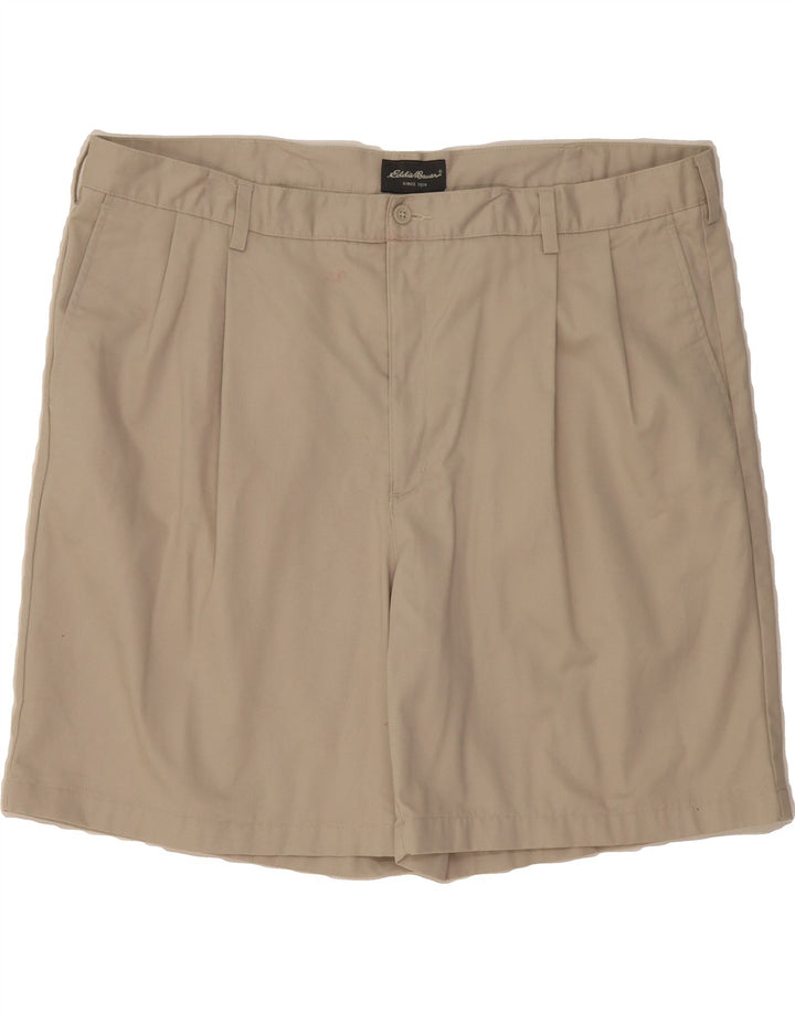 EDDIE BAUER Mens Pegged Chino Shorts W44 2XL Beige Cotton Vintage Eddie Bauer and Second-Hand Eddie Bauer from Messina Hembry 