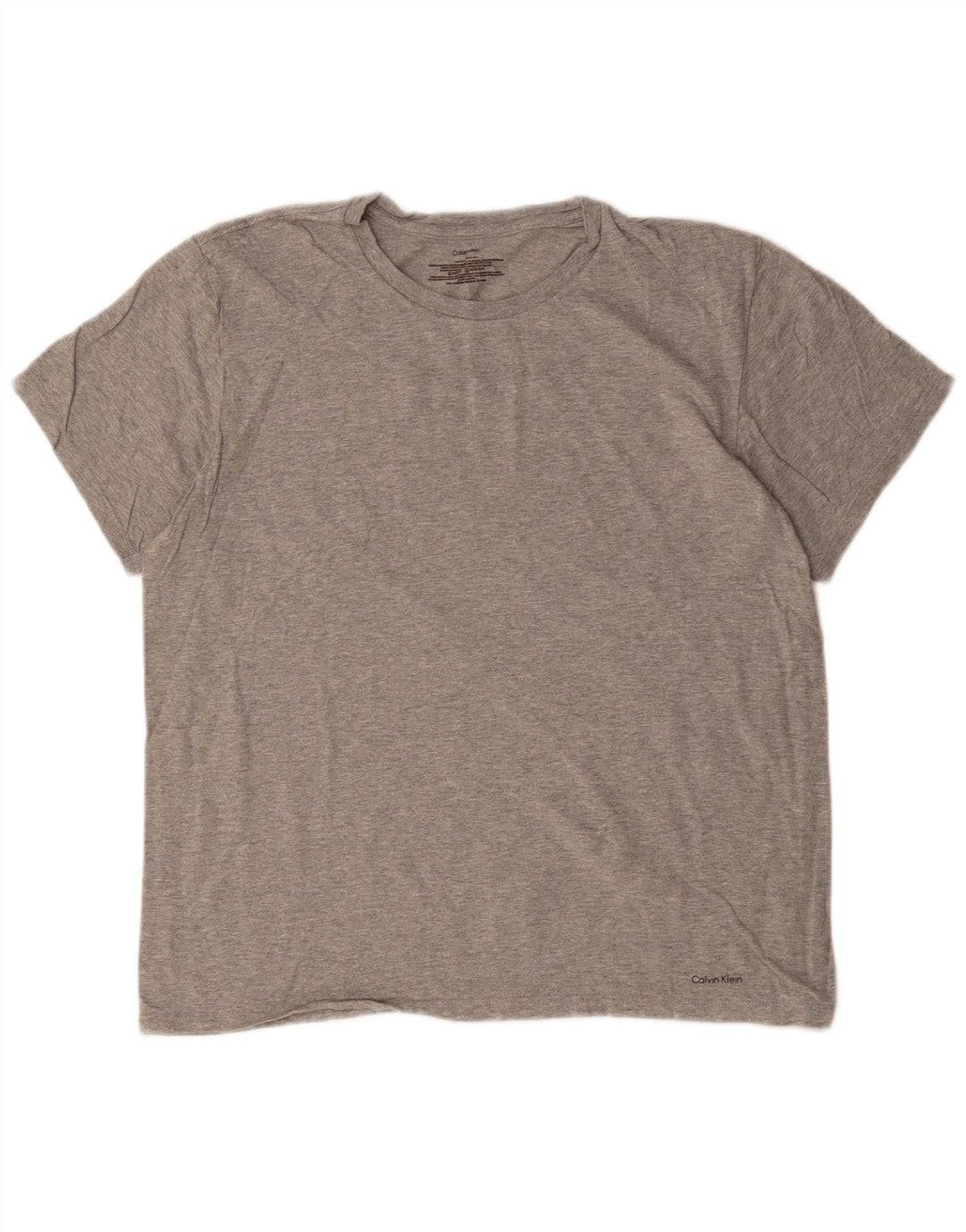 Camiseta masculina Calvin Klein cinza médio algodão