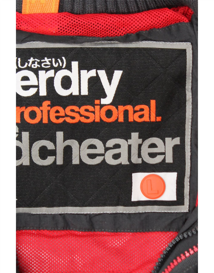 Jaqueta de chuva masculina Superdry Windcheater UK 40 grande cinza nylon