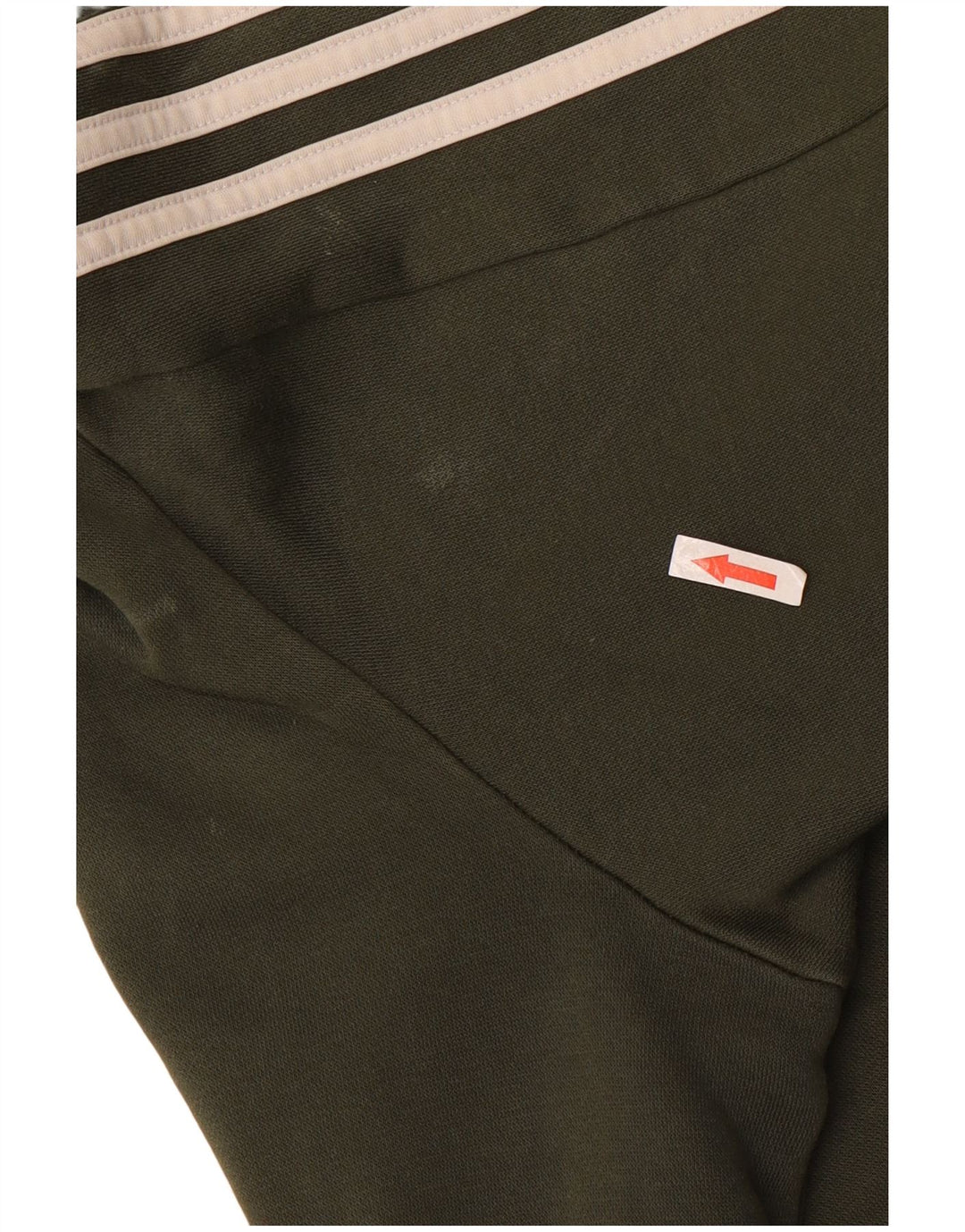 Adidas Mens Moletom Jumper Grande Cáqui Colorblock Algodão