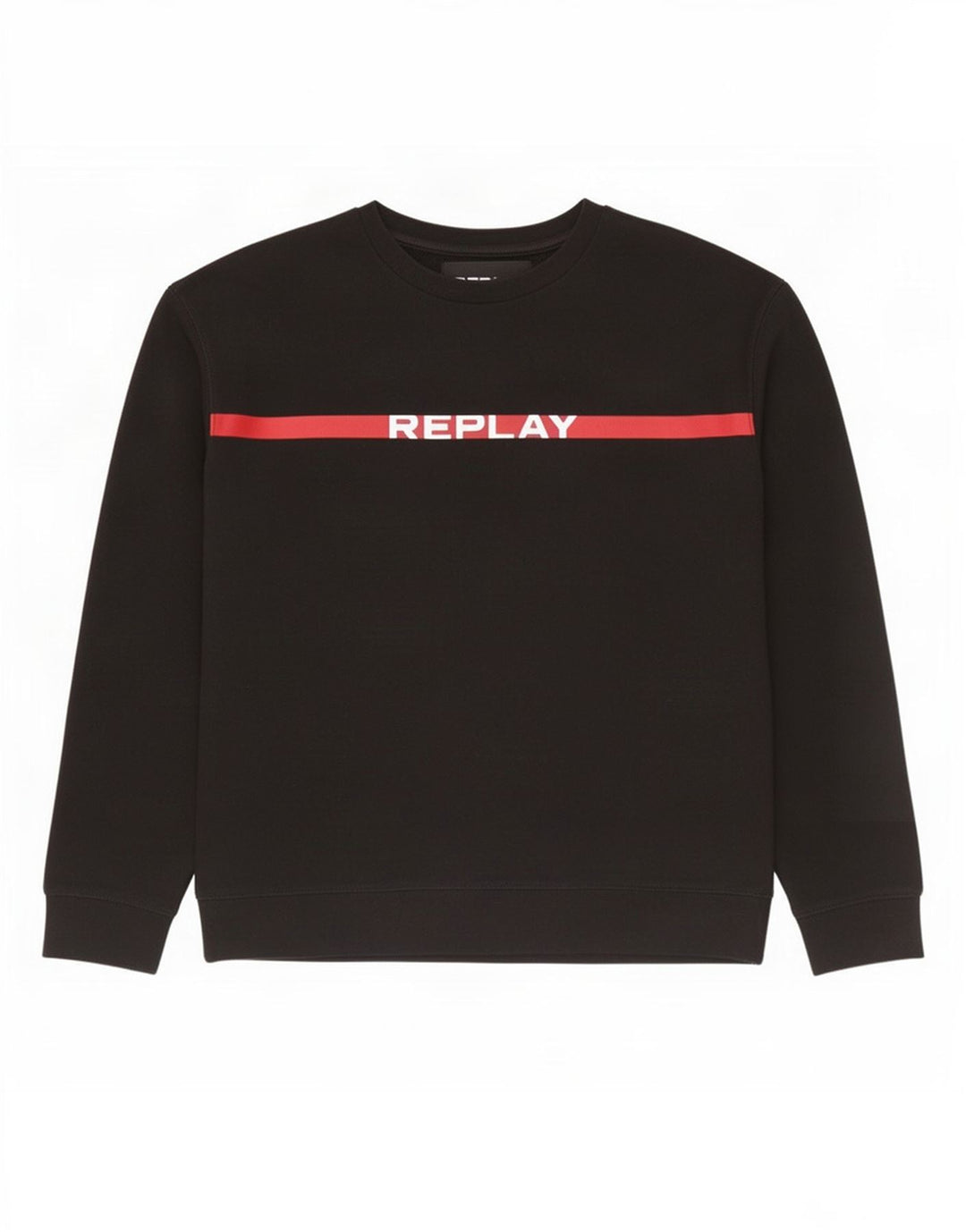Replay moletom gráfico masculino jumper grande algodão colorblock preto