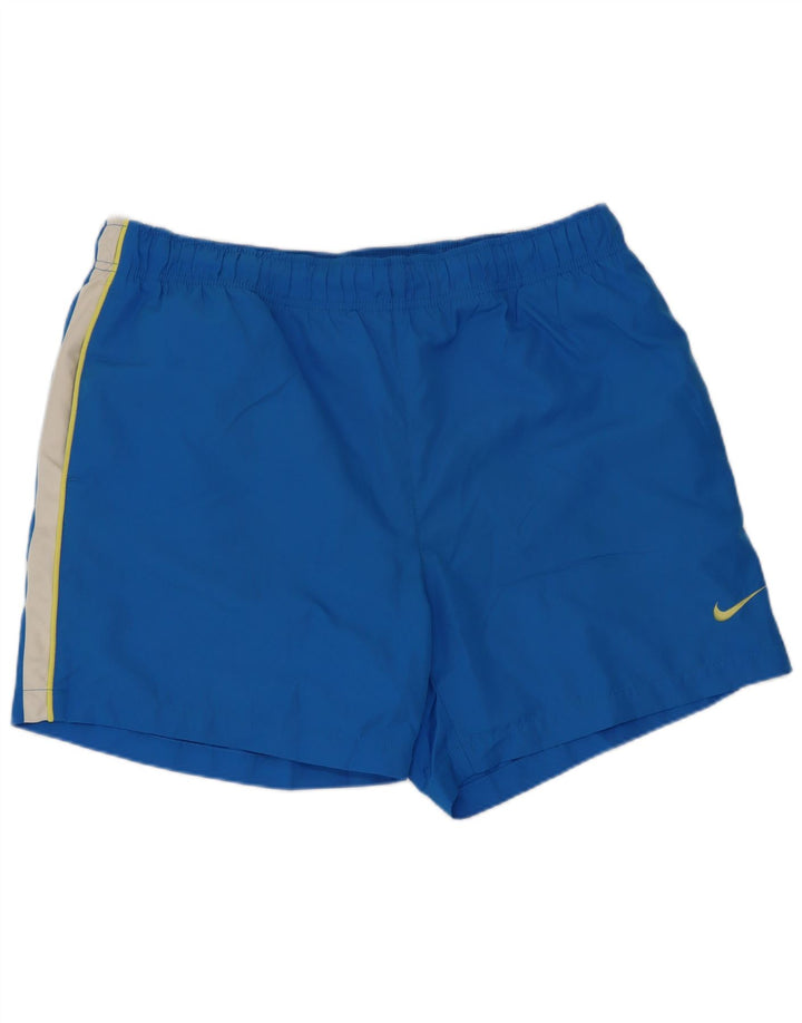 Shorts de natação masculino Nike grande azul colorblock poliéster