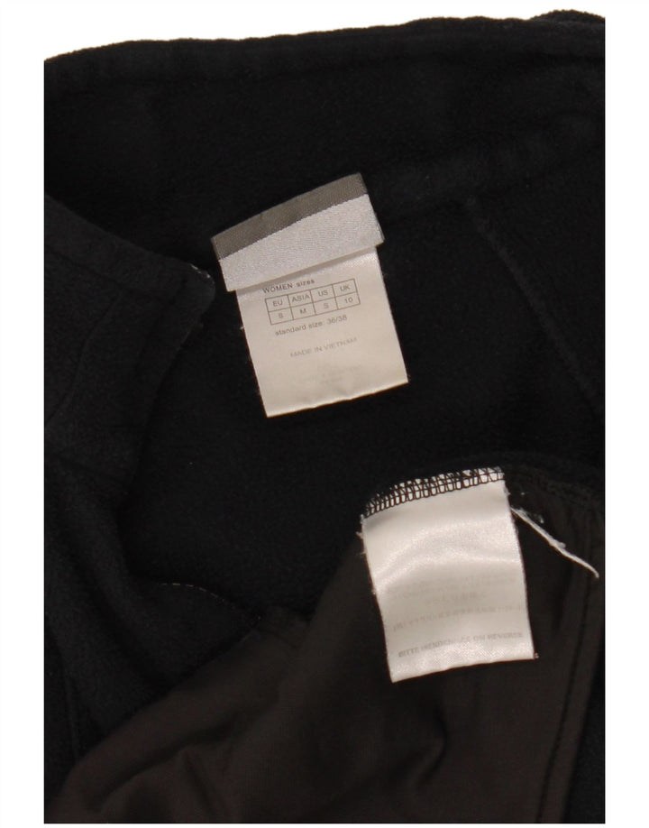 Jaqueta de lã feminina Jack Wolfskin Reino Unido 10 poliéster preto pequeno