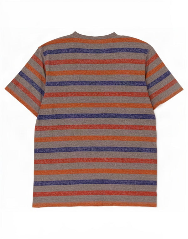 Camiseta masculina Carrera Top XL algodão listrado multicolorido