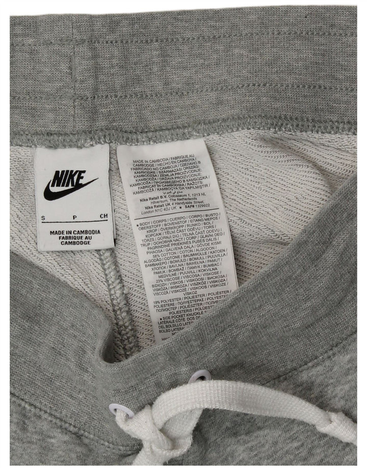 Shorts esportivos gráficos masculinos Nike pequeno algodão cinza