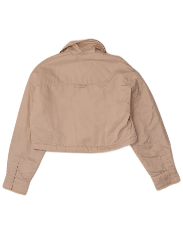 Zara Womens Oversized Bolero Jacket UK 6 XS Off White Poliéster