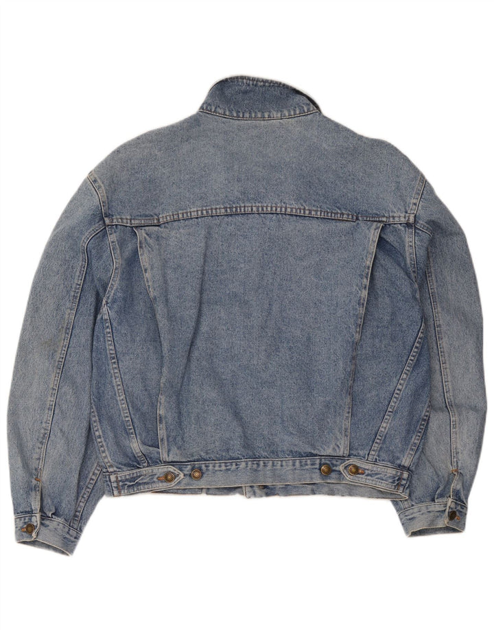 Jaqueta jeans feminina Wampum UK 16 grande azul