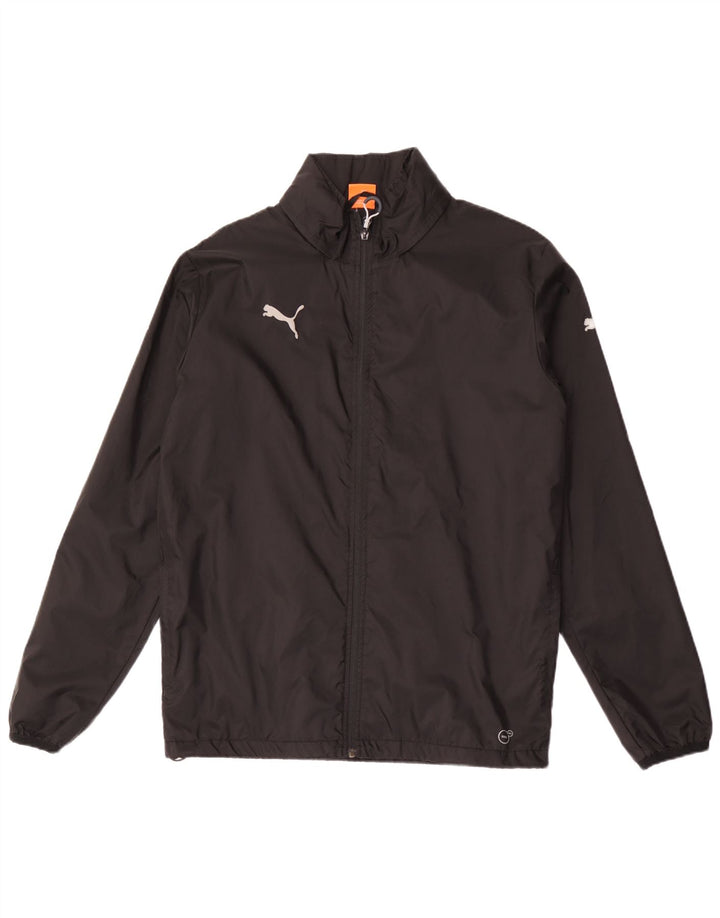 Jaqueta de chuva masculina PUMA com capuz UK 38 médio preto nylon
