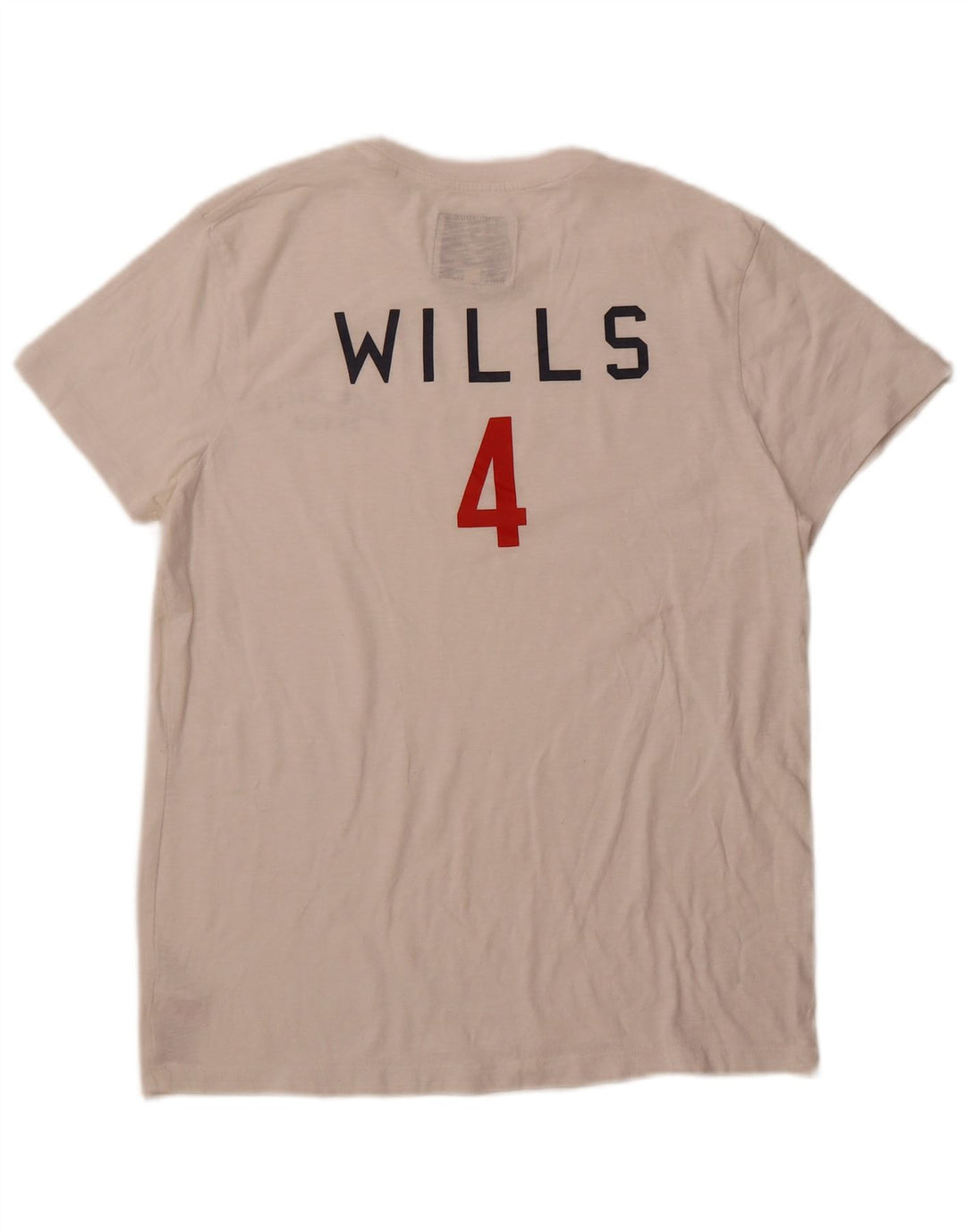 JACK WILLS Camiseta masculina gráfica grande algodão branco