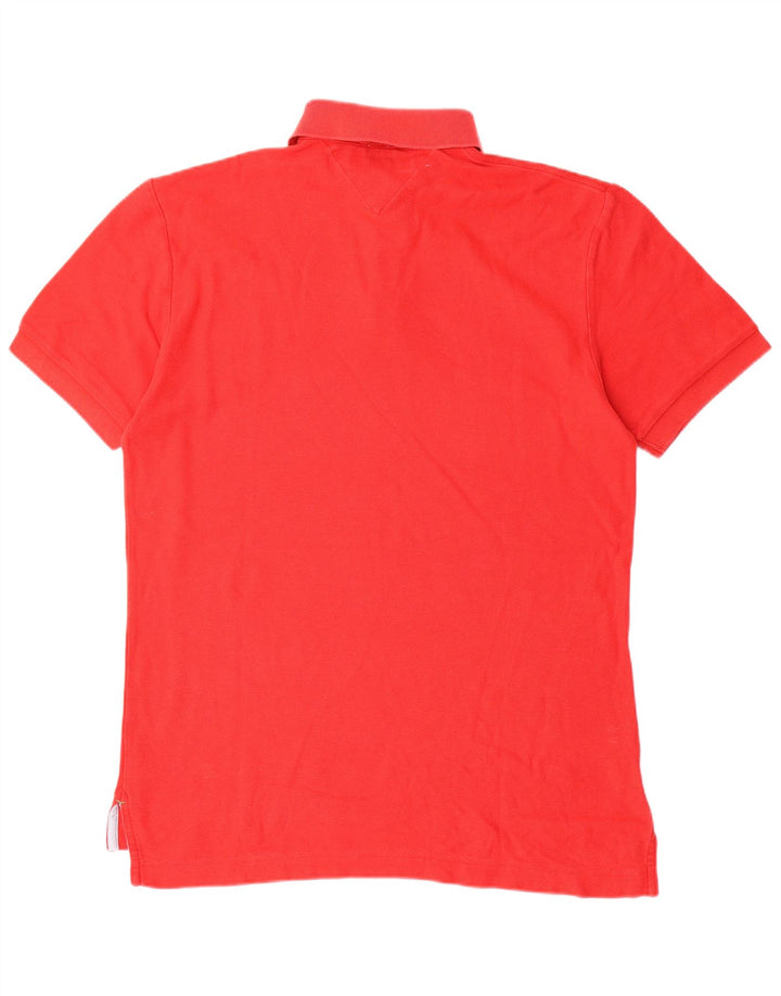 Camisa polo masculina TOMMY HILFIGER médio algodão vermelho