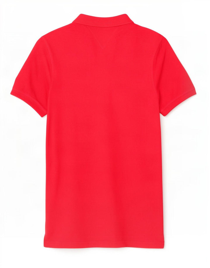 Camisa polo masculina Tommy Hilfiger grande algodão vermelho