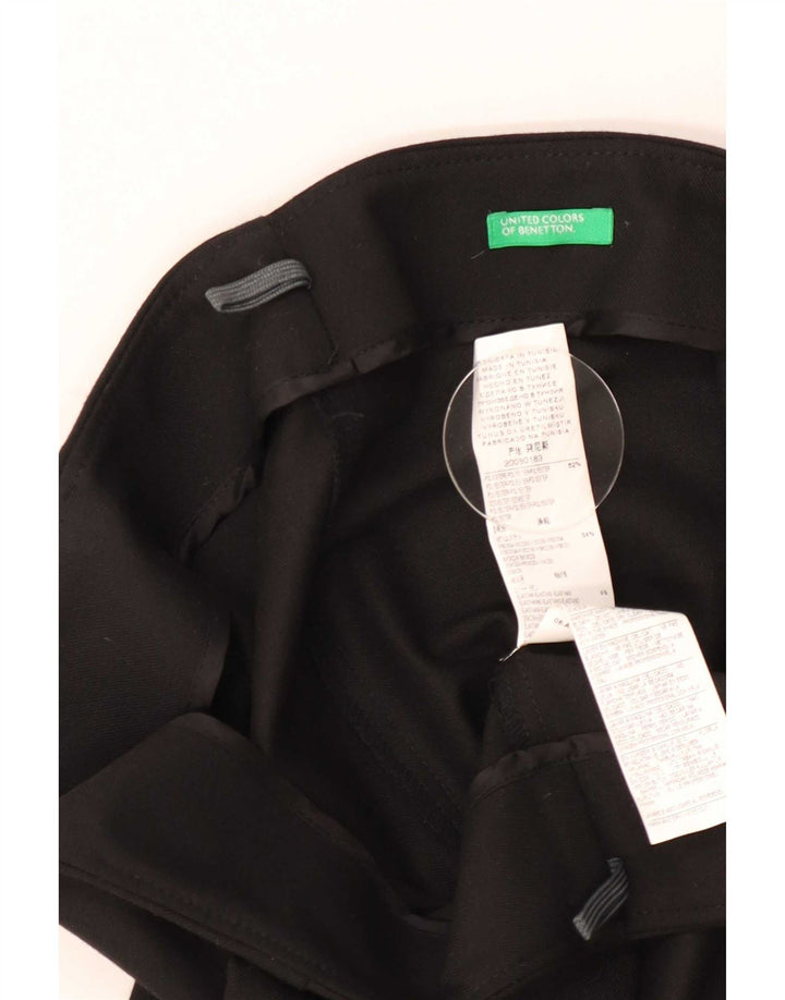 Saia lápis feminina Benetton IT 46 grande W32 poliéster preto