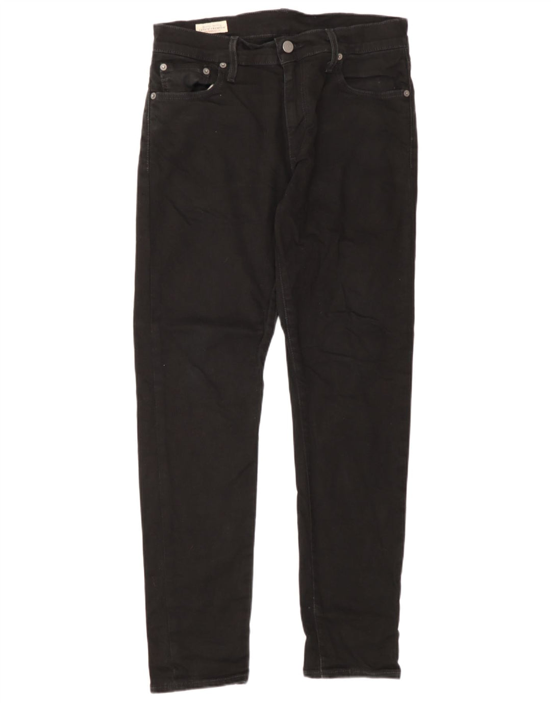 Levi's Mens Slim Jeans W30 L30 Algodão Preto