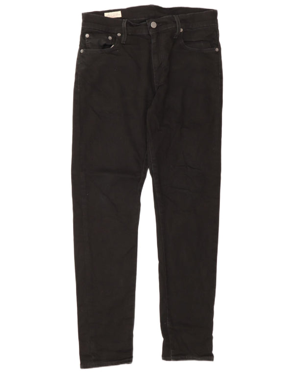 Levi's Mens Slim Jeans W30 L30 Algodão Preto