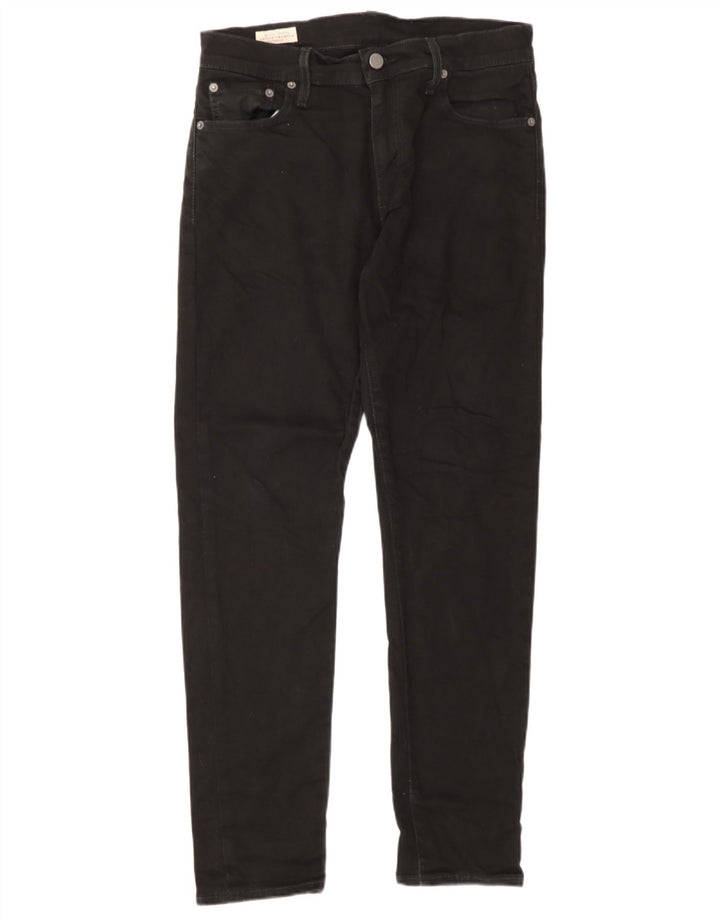 Levi's Mens Slim Jeans W30 L30 Algodão Preto