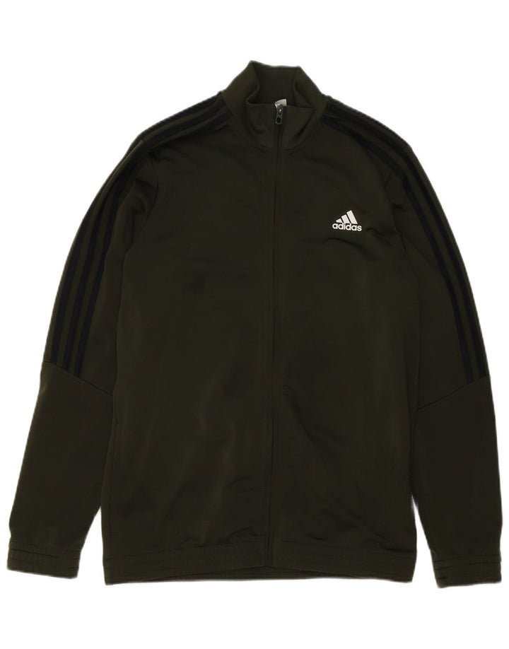 Casaco de treino Adidas menino 15-16 anos verde poliéster