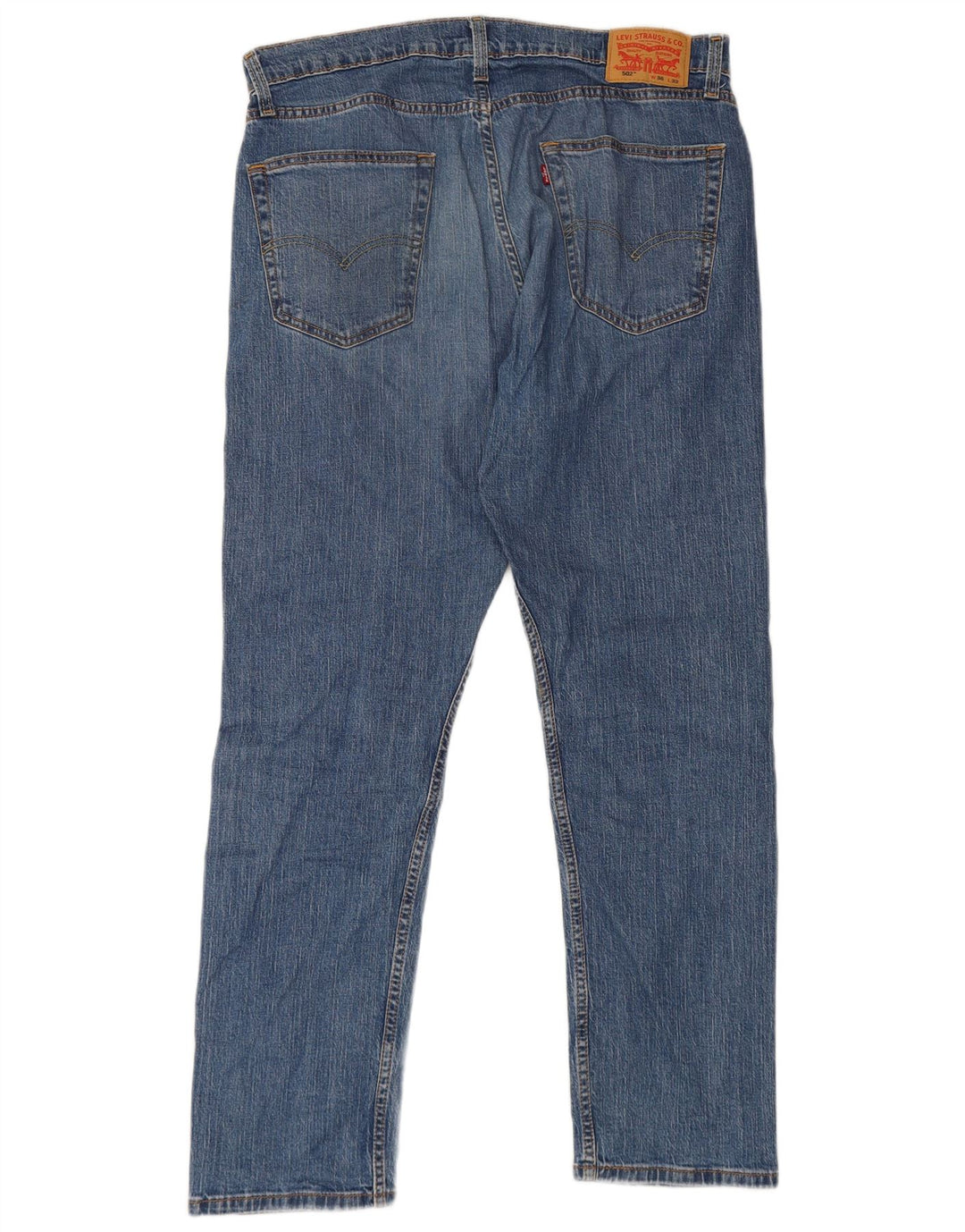 Levi's Masculino 502 Tapered Jeans W36 L32 Azul Algodão