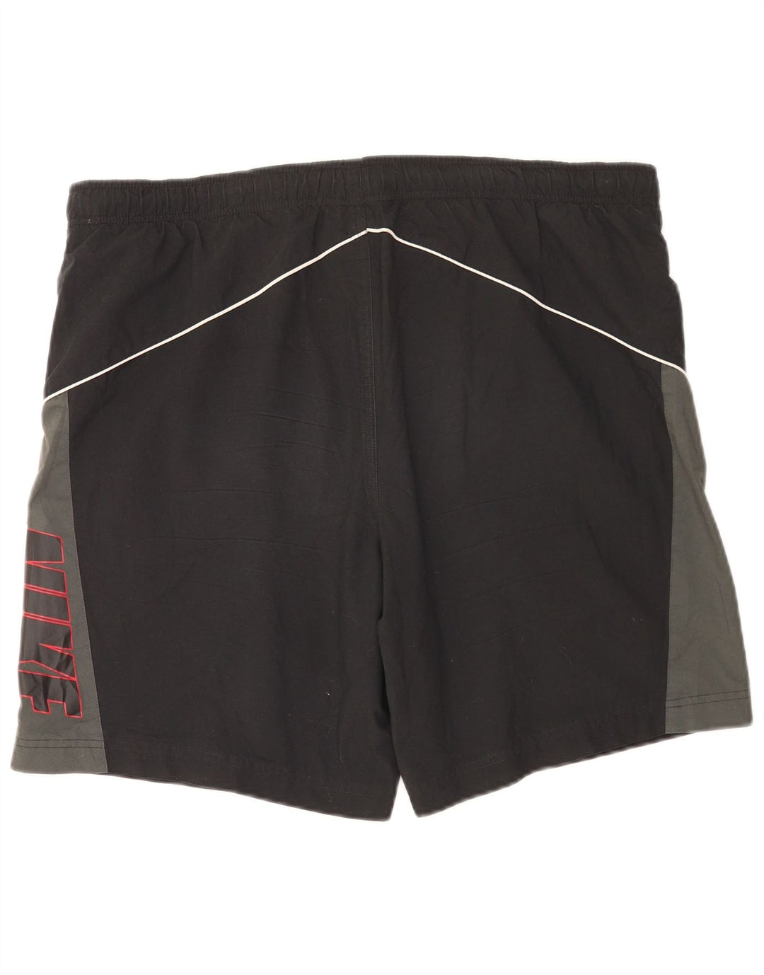 Shorts esportivos gráficos masculinos Nike grande poliéster colorblock preto