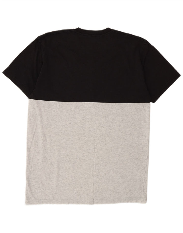 Camiseta masculina Vans Classic Fit Top cinza médio colorblock algodão