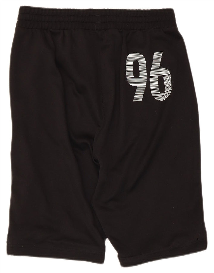 Shorts esportivos gráficos Adidas meninos 14-15 anos preto poliéster