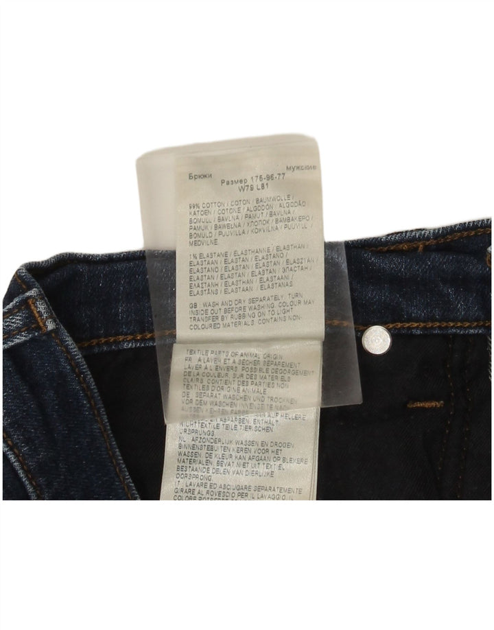 Lee Mens Austin Tapered Jeans W31 L32 Azul Algodão