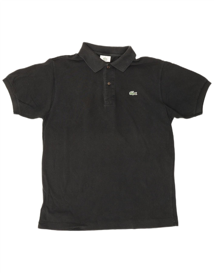 Camisa polo masculina LACOSTE tamanho 4 médio algodão preto