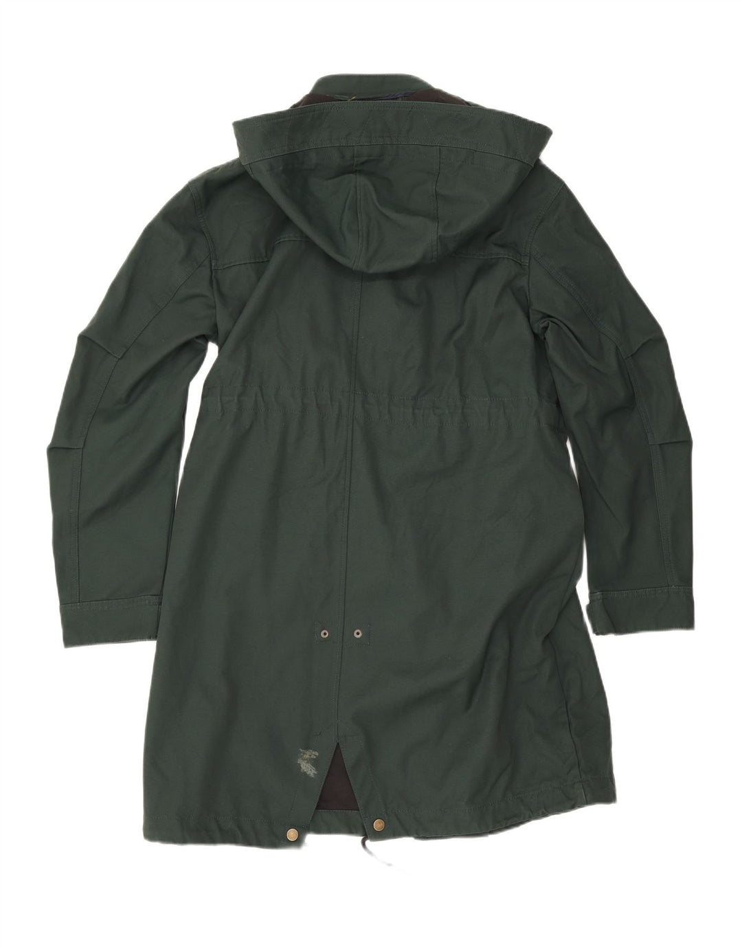 Jaqueta Parka masculina Zara com capuz UK 36 pequena verde