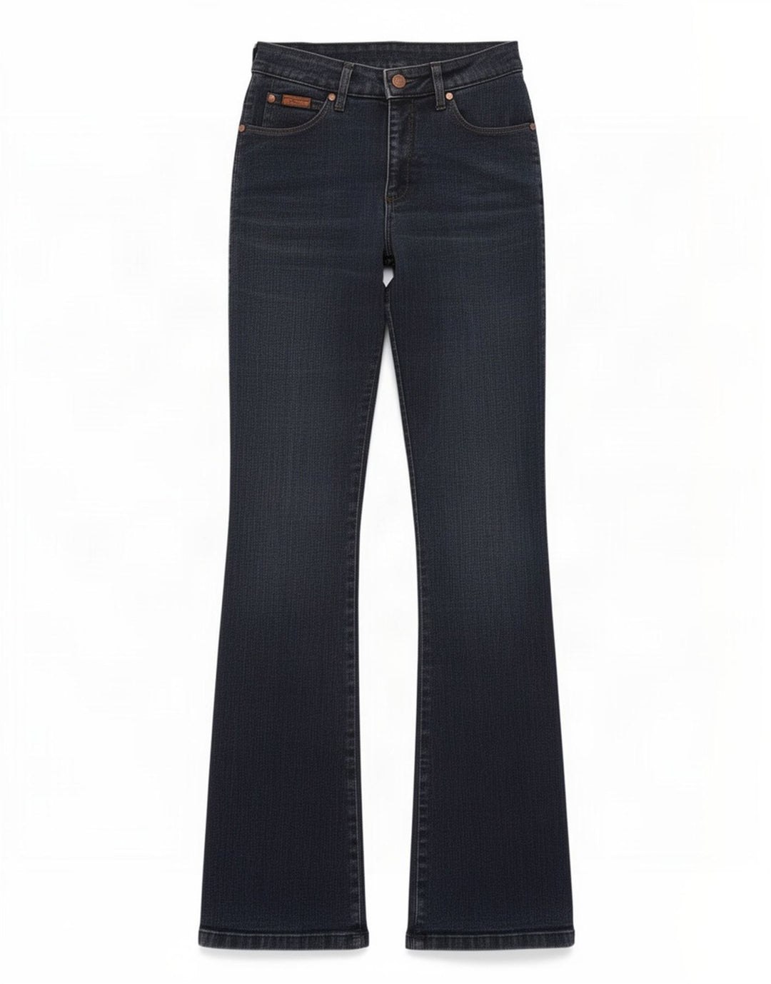 Jeans Wrangler feminino regular bootcut W28 L32 azul marinho algodão