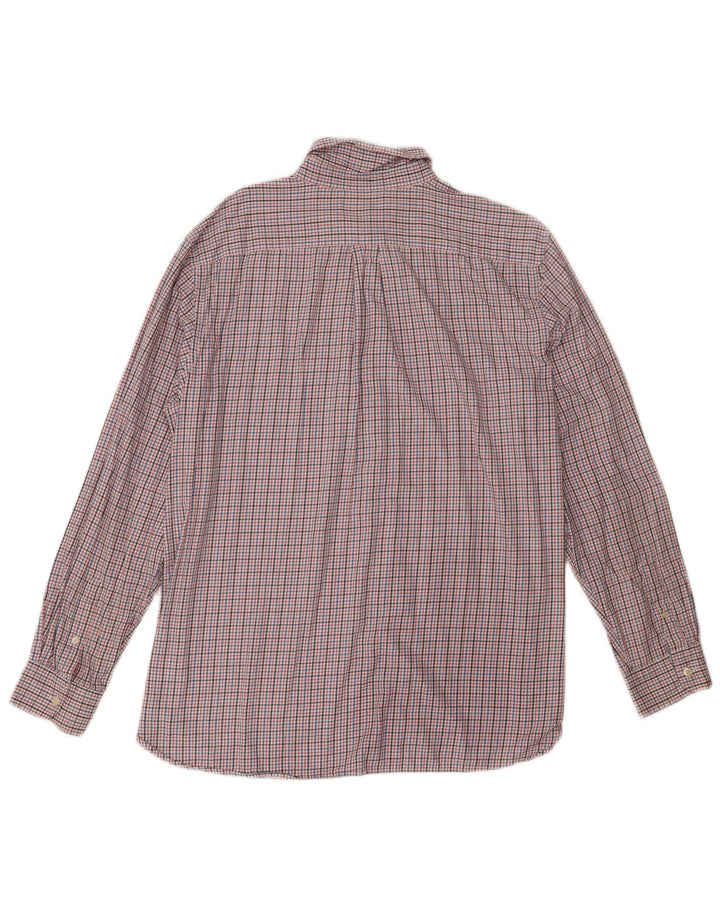 Camisa masculina de flanela Chaps XL de algodão xadrez vermelho
