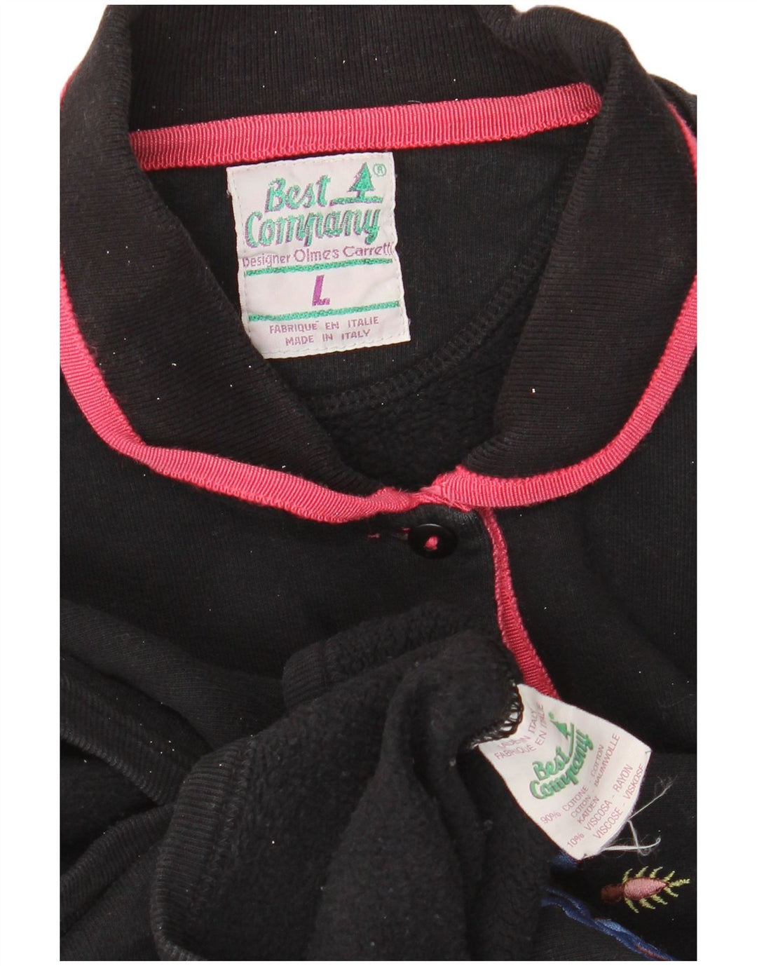 BEST COMPANY Suéter feminino oversized com estampa gráfica Reino Unido 16 grande preto