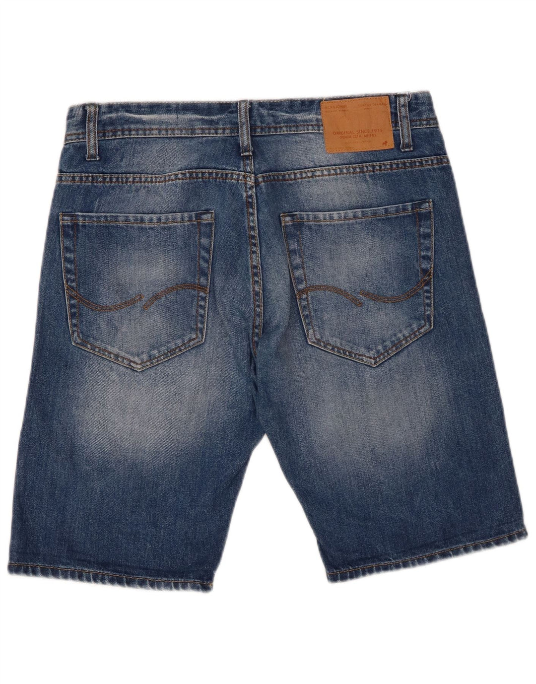 Shorts jeans masculino Jack & Jones médio W32 algodão azul