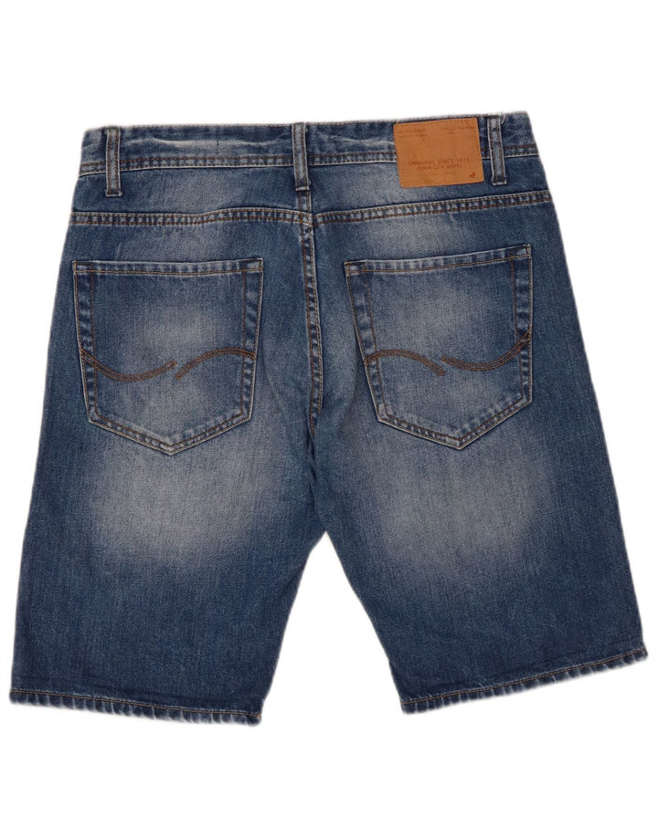 Shorts jeans masculino Jack & Jones médio W32 algodão azul
