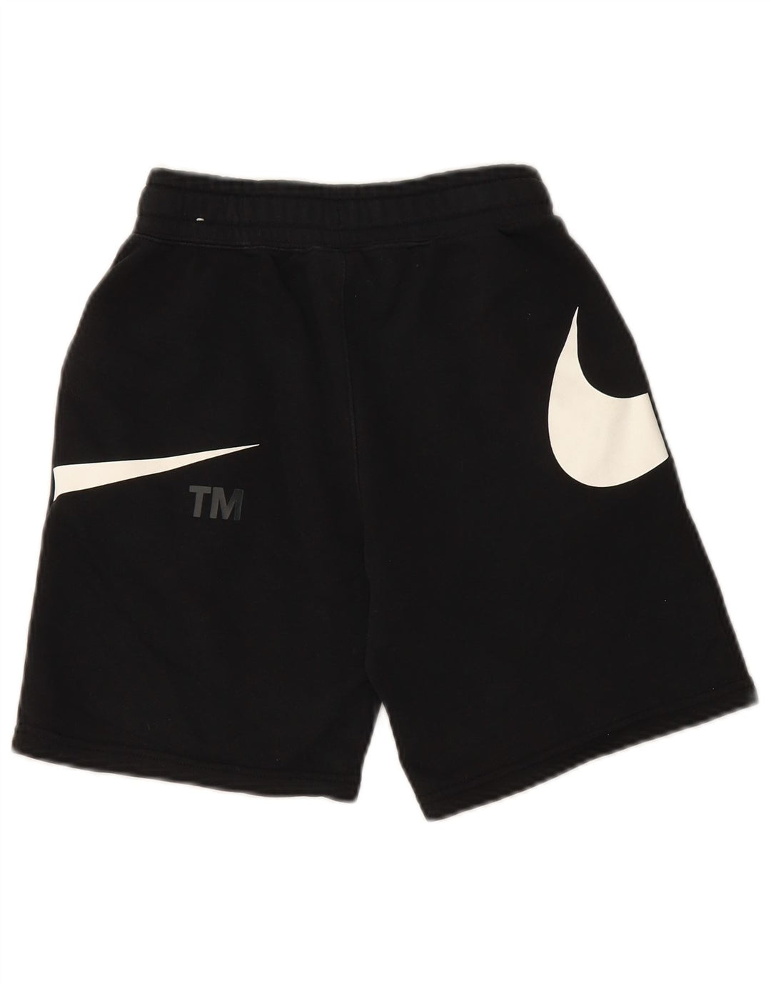 Shorts esportivos gráficos NIKE para meninos 10-11 anos médio preto algodão