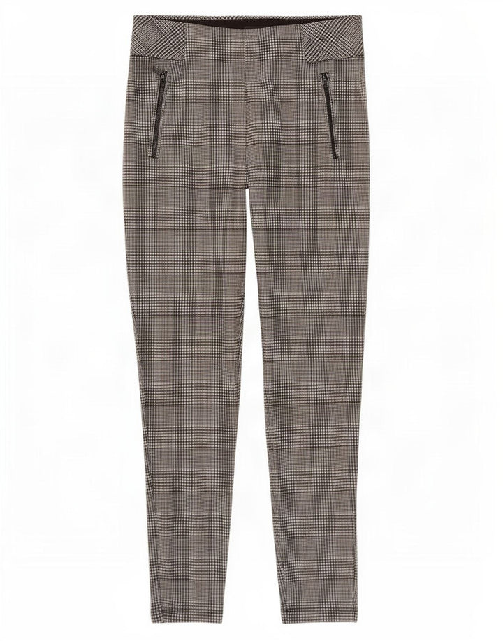 Leggings femininas Marks & Spencer UK 12 cinza médio Houndstooth