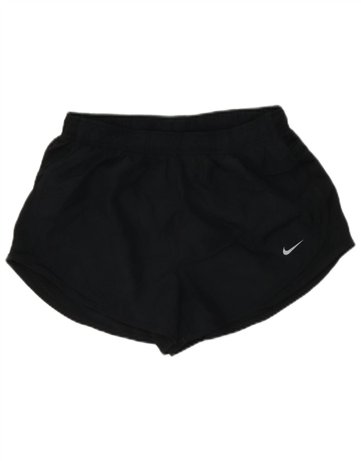 Shorts esportivos femininos NIKE Dri Fit UK 14 médio preto poliéster
