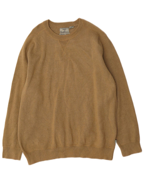 Suéter masculino Superdry com gola canoa 2XL algodão cáqui