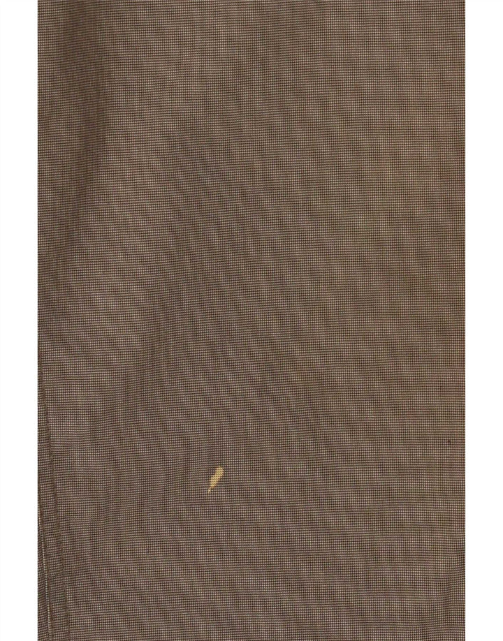 Calças masculinas Marks & Spencer Blue Harbor Chino W38 L29 xadrez marrom